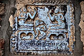 Bagan Myanmar. Dhammayazika pagoda, glazed Jataka plaques. 